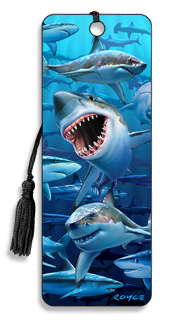 Wish You Were Here Sharks 3D Bookmark