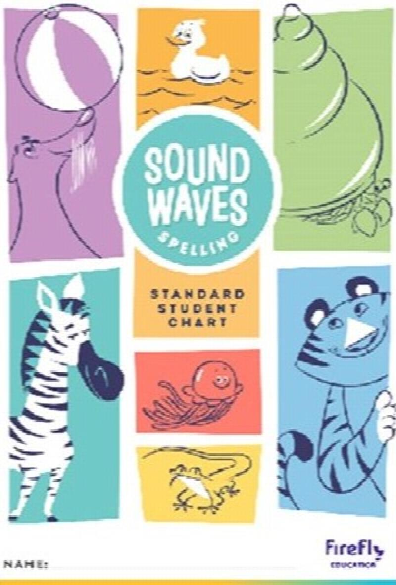 Sound Waves Spelling Standard Student Chart Desk Size 