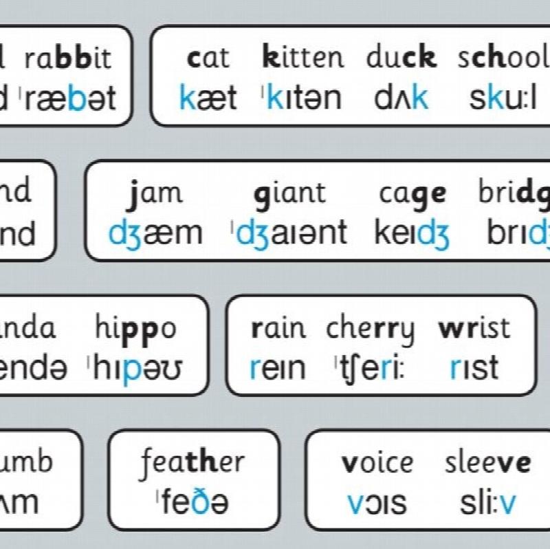 THRASS Pronouncing English IPA Guide Chart Desk Size T 145