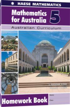 Image for Mathematics for Australia 5 Homework Book : Australian Curriculum