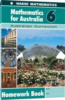 Image for Mathematics for Australia 6 Homework Book : Australian Curriculum