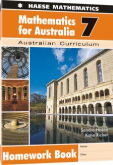 Image for Mathematics for Australia 7 Homework Book : Australian Curriculum