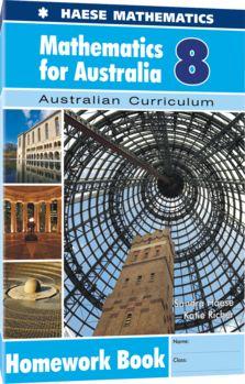 Image for Mathematics for Australia 8 Homework Book : Australian Curriculum