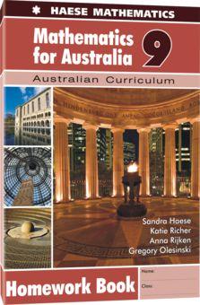 Image for Mathematics for Australia 9 Homework Book : Australian Curriculum